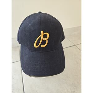 Original Breitling Watch Blue w/Gold Logo Hat/Cap 100% Cotton One Size Fits All